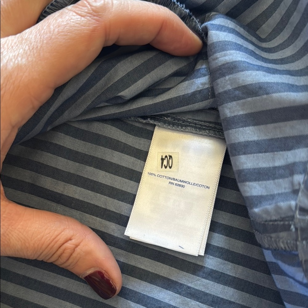 Ombré Striped Shirt Dress - Picture 8 of 8